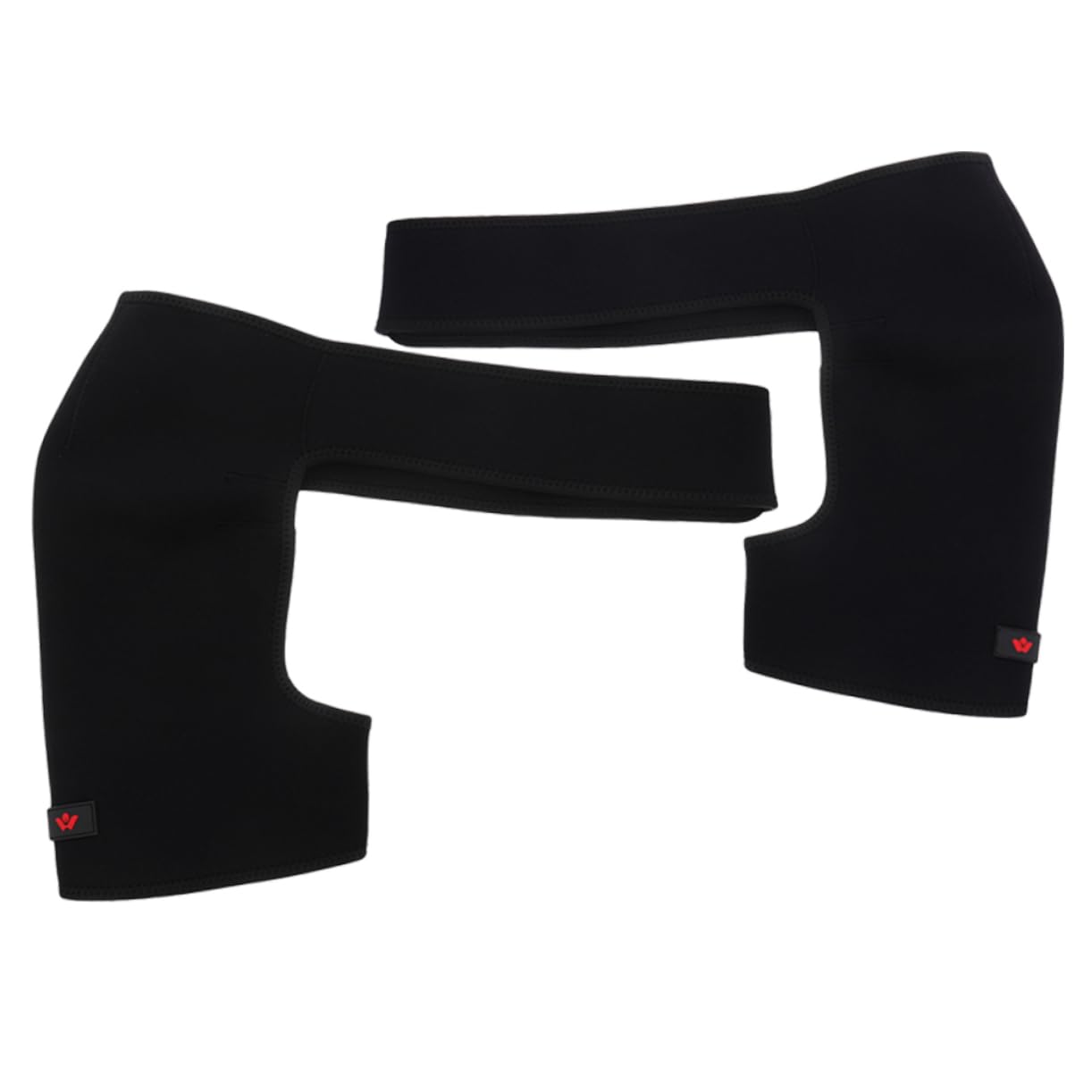 Gogogmee 2pcs Sports Shoulder Pads Shoulder Sleeve Adjustable Strap Adjustable Shoulder Brace Shoulder Supprot Weightlifting Shoulder Support Shoulder Strap Cuff Brace Black Polyester