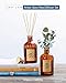 Craft & Kin Oud Wood Diffuser Reed Diffuser | All Natural Essential Oil & 8 Rattan Scent Sticks | Reed Diffusers for Home, Bathroom | Long Lasting Home Fragrance in Amber Glass, 5.75oz