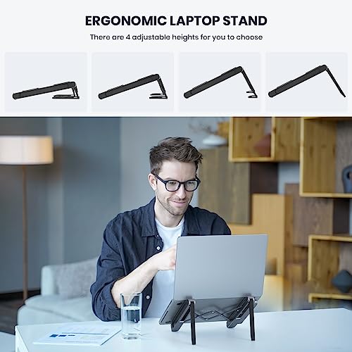 Usb C Laptop Docking Station Stand, Hamopy Detachable Magnetic Usb C Dock Tablet Stand, 9 In 1 Usb C Hub With 4K Hdmi, 3*Usb, Pd 100W, Tf/Sd, Docking Station For Macbook Pro/Air/Dell/Hp/Surface/Lenovo #TOP5