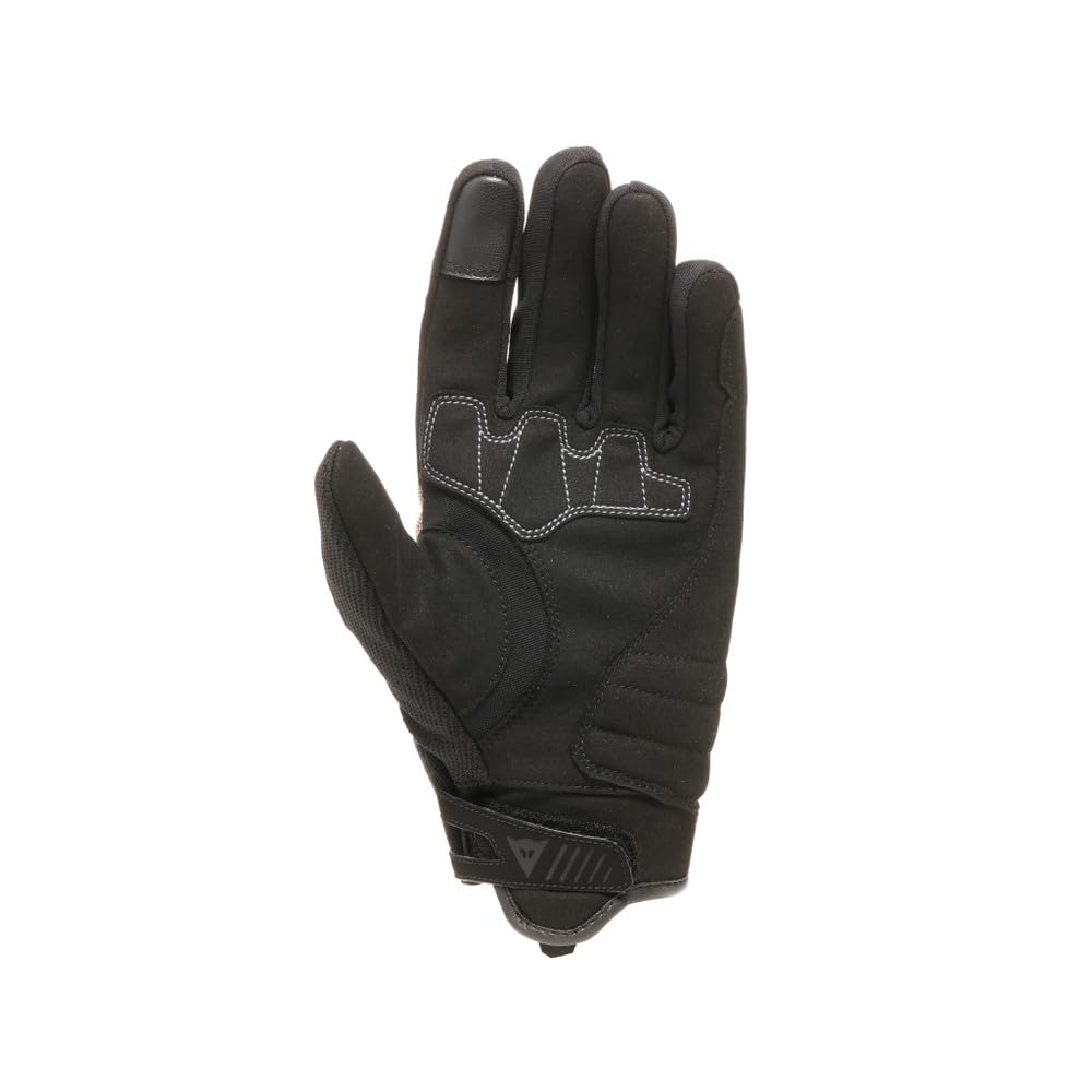 DAINESE Metrax Air Gloves, Guanto Moto Urban Corto in Tessuto Aerato per Estate con Smart Touch e Calzata Facile, per Uomo, Black/Tidal Foam, S