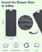 Babygoal Baby 5-Layer Charcoal Rayon from Bamboo Reusable Liners for Cloth Diapers Nappies,Pack of 12 Inserts,12ZTN
