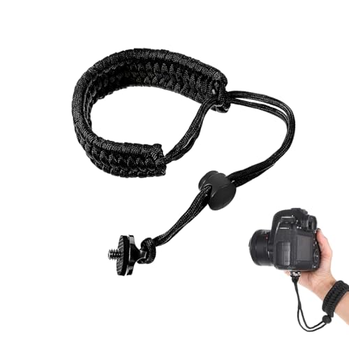 Jetstream 1 Pieces Sangles pour Appareil Photo, Vis Réglable Dragonne pour Appareil Photo, Sangle de Poignet à Main, compatible avec Caméras d'Action, Stabilisateurs et Perches à Selfie