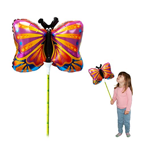 Ballooniacs - Schmetterling luftgefüllt Tierballon von Deluxebase. Eine farbenfrohe und wiederverwendbare aufblasbare Geburtstagsfeier Dekoration für Kinder
