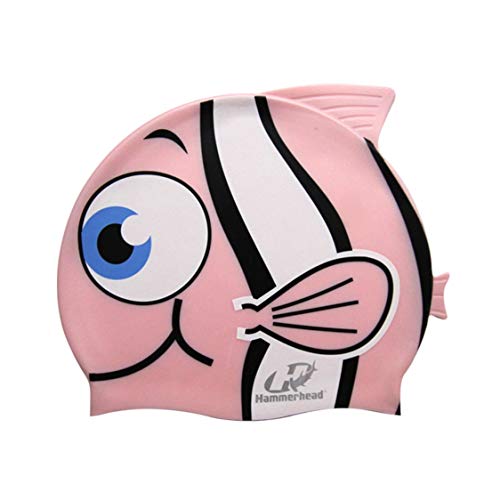 Touca Silicone Kids Hammerhead Unissex Peixinho Rosa Único