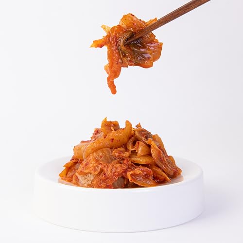DELIEF Stir-Fried Kimchi Pouch 80g Korean Traditional Kimchi, 8 Packs