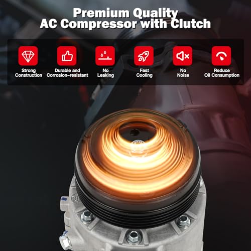 Image of cciyu Air Conditioning Compressor for Chevrolet HHR Cobalt Cavalier Malibu
