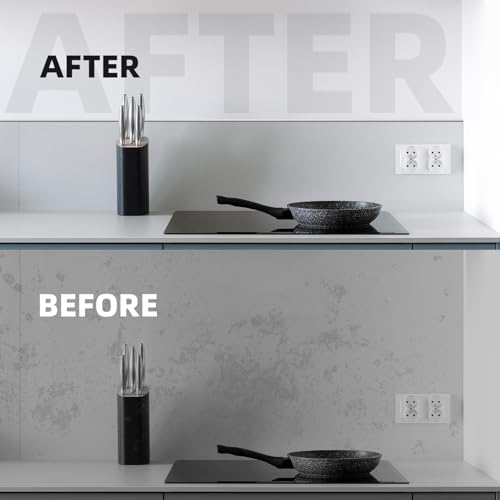 JSIWOTH 52.5 Ft Peel and Stick Wall Molding Trim, D-Shape Flexible Molding Trim White(Paintable) for Backsplash, Mirror, Wall, Window & Door Frames, Waterproof Self Adhesive Trim(W:0.4", T:0.1")