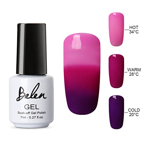 Belen Thermal Temperature Color Changing Gel Nail Polish Soak Off UV LED Nail Lacquer 4205