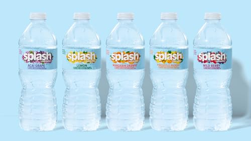 Image of SPLASH REFRESHER Flavored Water Bottles, Wild Berry Flavor - 12 Pack | Refreshing Flavored Bottled Water with Electrolytes - Zero Sugar & Zero Calories - 8 Fl Oz