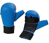 BAY® Stock Handschuhe für Waffenkampf - BLAU - (L) Large Senior Erwachsene Waffen Holzwaffen BO Stab Langstock Stock Vollkontakt Kampfsport Waffen Budo