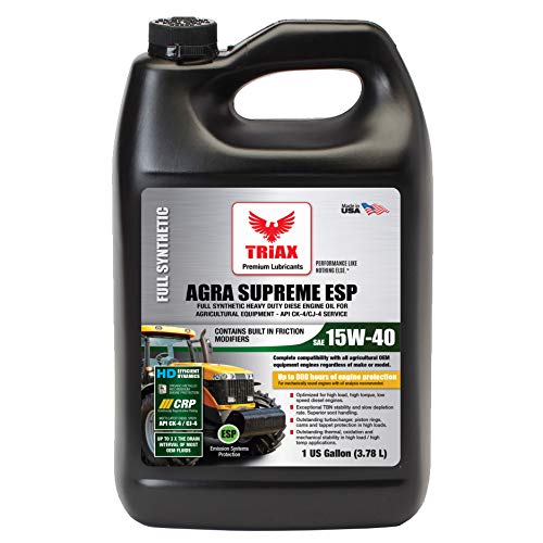 TRIAX Agra Supreme ESP 15W-40 CK-4/CJ-4 Full Synthetic, Extreme Performance ...