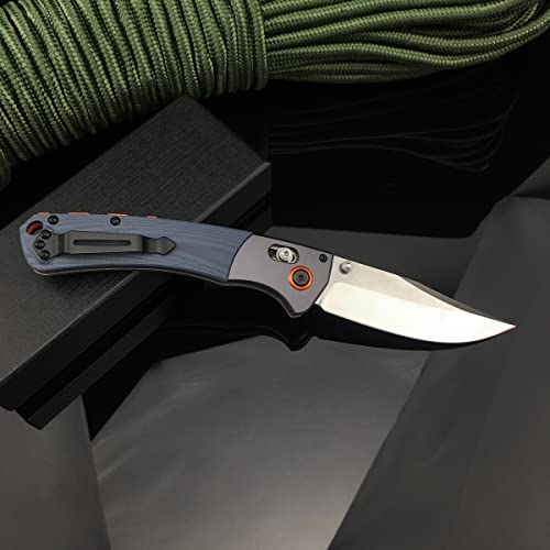 Everyday Carry Crooked River Knife, Axis Lock Knife With 3.7’’ D2 Steel Blade G10 Handle, Edc Manual Open Folding Pocket Knife With Thumb Stud, Belt Clip For Camping #TOP2