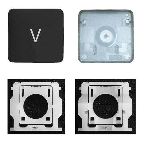 CTBDZ Individuelle Tastenkappe mit Scharnier Ersatz für (M1 M2) MacBook Pro A2141 A2251 A2289 A2338 A2442 A2485, ersetzt MacBook Air A2179 A2337 A2681 Tastatur-Tastenkappe (V-Taste)