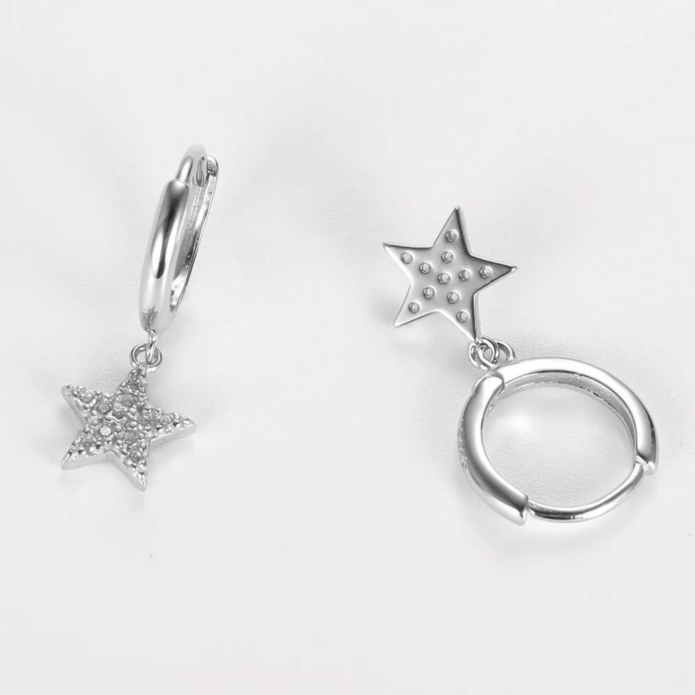 Orecchini a Cerchio a Forma di Stella S Orecchini a Cerchio Piccolo per Regalo di Gioielli di Compleanno per Donne Household faucets