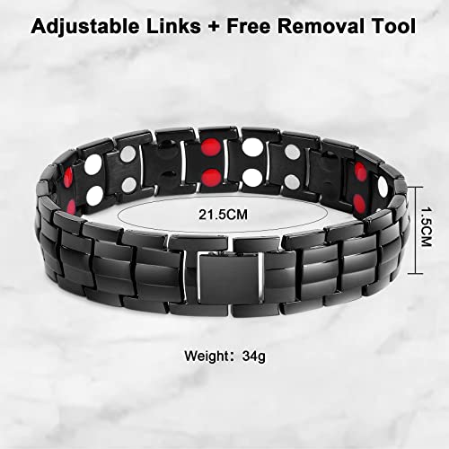 Magnetarmband für Herren aus Titan von Flintronic