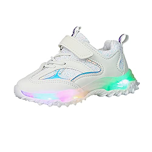 Running Shoes Toddler Boy Girl Led Luminous Fashion Sneakers Little Kids Solid Breathable Non-Slip Sport Shoes