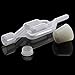 OneBom Airlock for Fermentation 4 Pack, Twin Bubble S Type with Drilled #6 Silicone Stopper and 4 Grommets