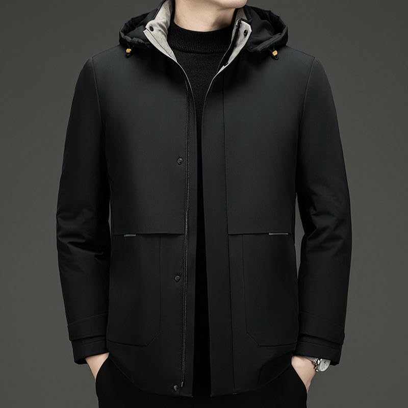 Chaqueta de invierno con forro premium y capucha desmontable estructurada 2