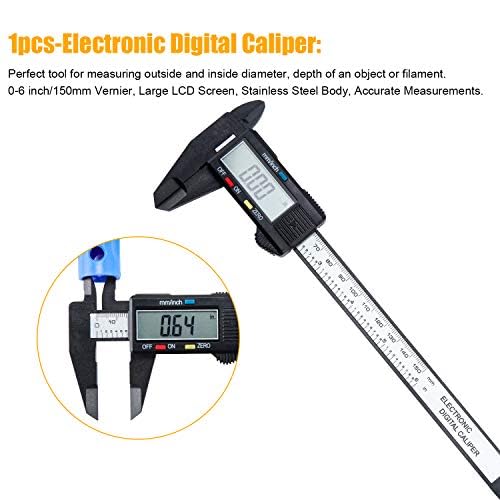 KEESIN 3D Drucker Zubehör Tool kit,35 Stück 3D Drucker Tool Kit 3D Druck Werkzeug 3D Druck Zubehö 3D Drucker Zubehör Set mit Debur Tool, Reinigungs und Entfernungswerkzeug – Bild 5