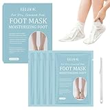 5 Pares Calcetines Exfoliantes para Pies,Mascarilla Pies Peeling,Máscara para pelar los pies,Mascarilla Pies Secos y Agrietados,con Pedicura Herramientas