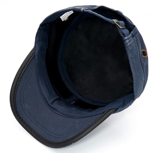 Image of Cadet Army Hat 2 Pieces Flat Top Cap Unisex Military Hat for Women Men