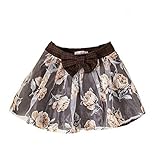 [Schicksal.] レディース服 花柄 ミニスカート 秋 冬 アースカラー チェック リボン 大人 シースルー バラ 薔薇 レディースファッション コーデ かわいい 可愛い グミニ丈 シースルー 姫系 透け感 チェック柄,ブラウン
