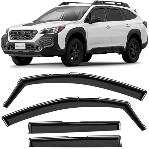 Window Deflector - 2024 Subaru Crosstrek 5 CLIM ART in-Channel Incredibly Durable Rain Guards for Subaru Outback 2020-2025, Original Window Deflectors, Vent Window Visors, Vent Deflector, 4 pcs. - 620513