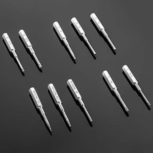 deleyCON Schraubendreher Set 11-teilig Magnetische Schraubendreher Bits Werkzeugset für Handy Smartphone Tablet Laptop Uhren Brillen Präzisions Werkzeug – Bild 5