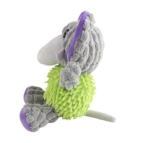 Ifoyo Dog Plush Toy, Pet Dog Toy Tough Dog Squeaky Toy Cute Dog Teething Toy For Medium Small Dogs, Elephant #TOP6