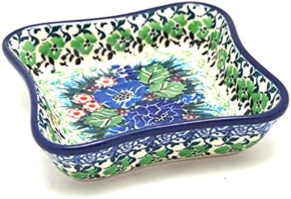 Polish Pottery Fluted Dipping Dish - Unikat Signature U4572
