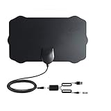 antena tv fox amazon Recibe señales de transmisión de TV de alta definición (como ABC, CBS, NBC, Fox, CW y PBS). Formato de soporte: 720p, 1080i, 1080p y rango de frecuencia (VHF 47-230MHz, UHF 470-862MHz).