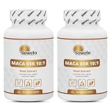 Sowelo - Maca 10:1, Maca Wurzel Extrakt, 90 Tabletten, Hochdosiert, Vitamine B3 und B...