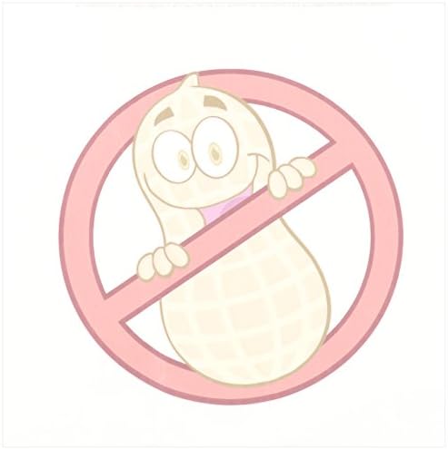 3dRose Cute Peanut Allergy 8x8 Iron on Heat Transfer for White Material image 3