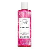 Heritage Store Rosewater | Refreshing Facial Splash for Glowing Skin | No Dyes or Alcohol | Vegan & Cruelty Free | 8 oz