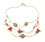 Der Schmuck ist einem schönen Organzasäckchen verpackt. So ist die Kette direkt als Geschenk verpackt, oder man kann den Beutel für etwas anderes benutzen.