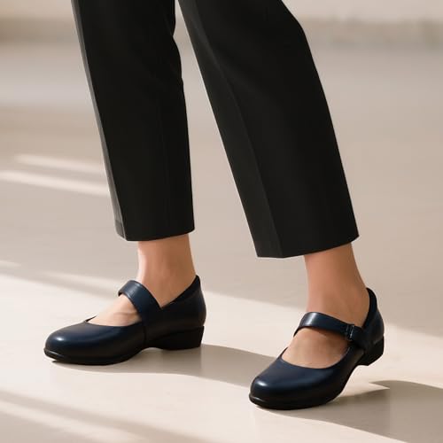 Image of DREAM PAIRS Womens Ballet Mary Jane Flats, Comfortable Business Office Dress Shoes for Women Dressy and Work with Ankle Strap