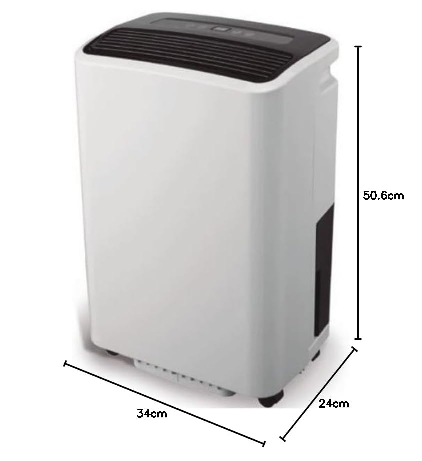 GROWMANIA Deshumificador 30L para Armarios, Invernaderos y Habitaciones | Función Descarche + Ruedas para Fácil Transporte | Bajo Consumo