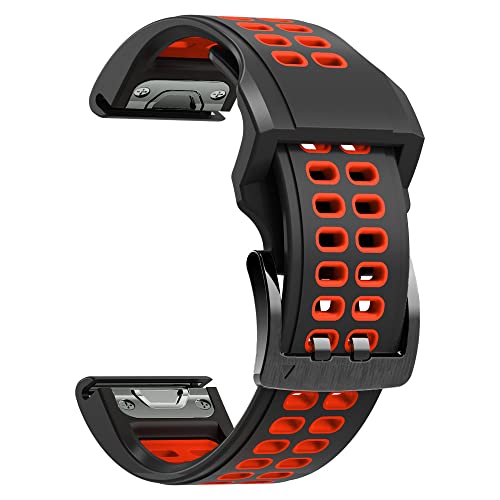 Bracelet de montre en silicone 22mm pour Garmin Fenix 7 et 6 Pro