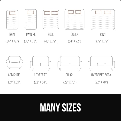 Image of GORILLA GRIP Slip Resistant Mattress Gripper Pad, Helps Stop Dorm Bed and Topper from Sliding, Stopper Works on Sofa and Couch, Easy to Trim Size, Strong, Durable Grips Help Slipping, Twin XL