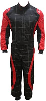 PM Sports Kids Juniors Karting Race Rally Go Kart Suits One Piece Suit Indoor/Outdoor Green