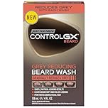Just For Men Control GX Beard Wash, Reduces Grey with Each Wash for Subtle, Natural - Looking Results - All Shades, 118 ml