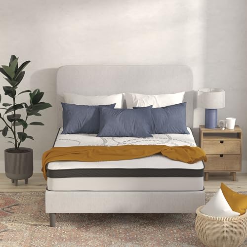 Image of Flash Furniture Capri Comfortable Sleep 10 inch Hybrid Pocket Spring and Foam Mattress in a Box, Foam Pocket Spring Hybrid Mattress, Queen