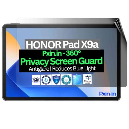 Image of Pxin Tablet Privacy Guard compatible with HONOR Pad X9a | Screen protector | Anti-Glare | Blue light filter | 360 degree Anti Spy | Eye Protection