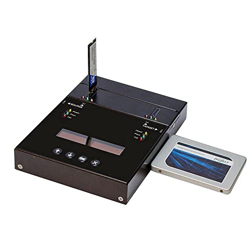 Image of Systor 1 to 1 M.2 PCIe M2 NVMe /SATA Duplicator - 24GB /Min - SYSNVME-SF401 | Portable standalone duplicator to clone, erase and sanitize PCIe M.2 NVMe, SATA SSDs, and 2.5 inch /3.5 inch SATA hard drives.