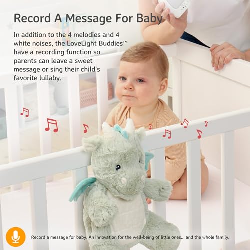 Image of Cloud b Drake the Dragon: Portable Baby Sound Machine & White Noise Soother. 8 Calming Lullabies & Nature Sounds. Travel-Ready Infant Sleep Aid & Nursery Registry Essential