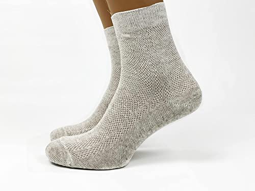 Super Thin Breathable Organic Linen Socks for Men – Pack of 3, Lightweight2