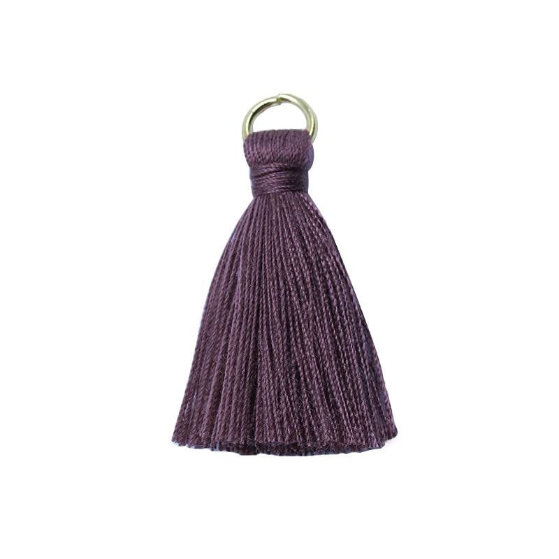 POLAY 20-100Pcs Poliestere Cotone Mini Anello di Metallo Nappa Trim Fai da Te Appeso Anello Frangia Trim Indumenti Tende Gioielli Decor Nappe del Merletto