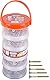 Connex Universalschrauben-Sortiment 480-teilig - Diverse Größen in Stapelbox - Senkkopf - PZ Pozidriv-Antrieb - Voll- & Teilgewinde - Gelb verzinkt / Schrauben-Set / Schrauben-Box / B30304