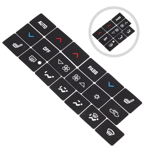 Autocollants boutons climatisation voiture Buick LaCrosse 2006 2007 2008 2009 - 2