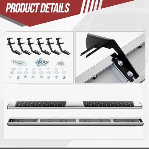 Estribos para Ford F-150, F-250, F-350 y F-450 Acero Inoxidable miniatura 6